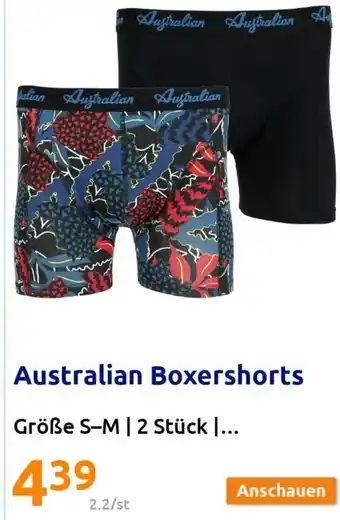 Action Australian Boxershorts Größe S-M | 2 Stück |... Angebot