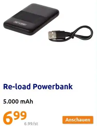 Action Re-load Powerbank 5.000 mAh Angebot