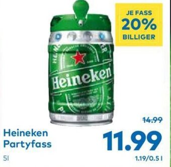T&G Heineken Partyfass 5 L Angebot
