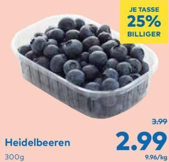 T&G Heidelbeeren 300 g Angebot