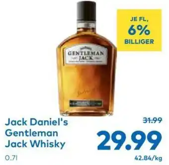 T&G Jack Daniel's Gentleman Jack Whisky 0.7L Angebot