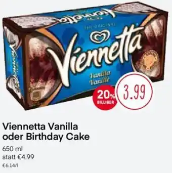 MPreis Viennetta Vanilla oder Birthday Cake 650 ml Angebot