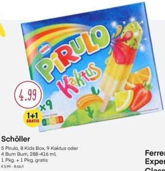 MPreis Schöller 5 Pirulo, 8 Kids Box, 9 Kaktus oder 4 Bum Bum, 288-416 ml Angebot