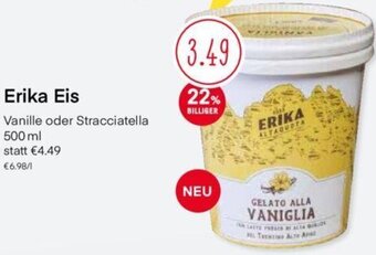 MPreis Erika Eis Vanille oder Stracciatella 500 ml Angebot