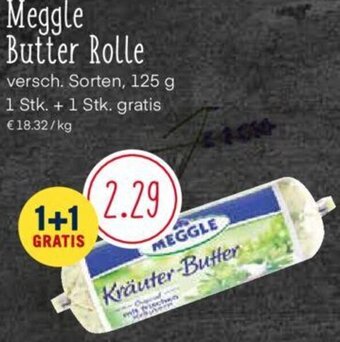 MPreis Meggle Butter Rolle versch. Sorten, 125 g Angebot