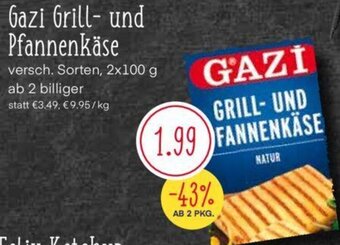 MPreis Gazi Grill- und Pfannenkäse versch. Sorten, 2x100 g Angebot