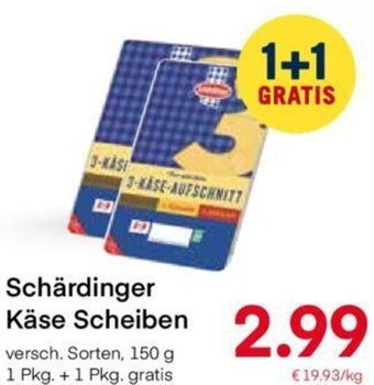MPreis Schärdinger Käse Scheiben versch. Sorten, 150 g Angebot