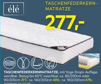 Möbelix TASCHENFEDERKERNMATRATZE Angebot