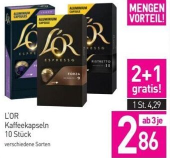 Sutterlüty L'OR Kaffeekapseln 10 Stück Angebot