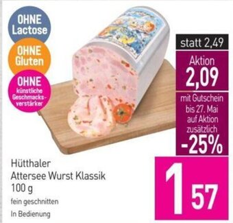 Sutterlüty Hütthaler Attersee Wurst Klassik 100 g Angebot
