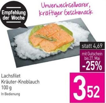 Sutterlüty Lachsfilet Kräuter-Knoblauch 100 g Angebot