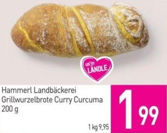 Sutterlüty Hammerl Landbäckerei Grillwurzelbrote Curry Curcuma 200 g Angebot