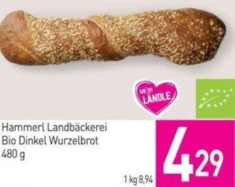 Sutterlüty Hammerl Landbäckerei Bio Dinkel Wurzelbrot 480 g Angebot