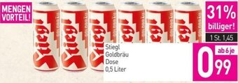 Sutterlüty Stiegl Goldbräu Dose 0,5 Liter Angebot