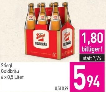 Sutterlüty Stiegl Goldbräu 6 x 0,5 Liter Angebot
