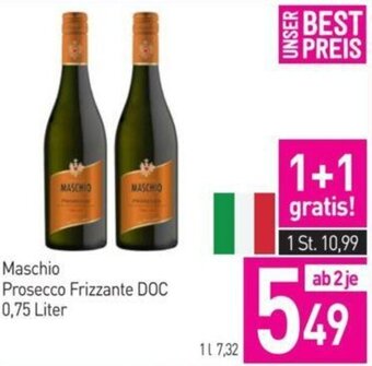 Sutterlüty Maschio Prosecco Frizzante DOC 0,75 Liter Angebot