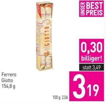 Sutterlüty Ferrero Giotto 154,8 g Angebot