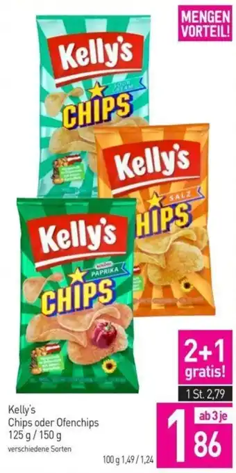 Sutterlüty Kelly's Chips oder Ofenchips 125 g/150g Angebot