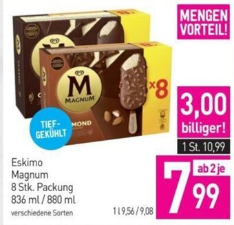 Sutterlüty Eskimo Magnum 8 Stk. Packung 836 ml /880 ml verschiedene Sorten Angebot
