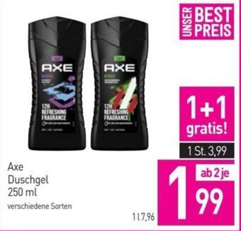 Sutterlüty Axe Duschgel 250 ml Angebot