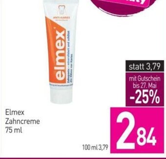 Sutterlüty Elmex Zahncreme 75 ml Angebot