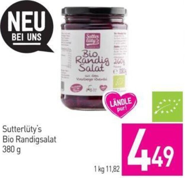Sutterlüty Sutterlüty's Bio Randigsalat 380 g Angebot