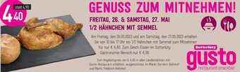 Sutterlüty 1/2 Hähnchen mit Semmel Angebot