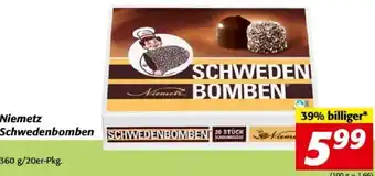 Nah&Frisch Niemetz Schwedenbomben 360 g/20er-Pkg. Angebot