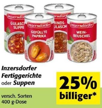 Nah&Frisch Inzersdorfer Fertiggerichte oder Suppen versch. Sorten 400 g-Dose Angebot