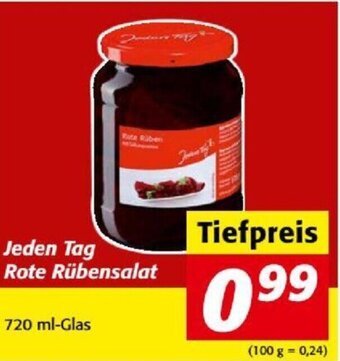 Nah&Frisch Jeden Tag Rote Rübensalat 720 ml-Glas Angebot