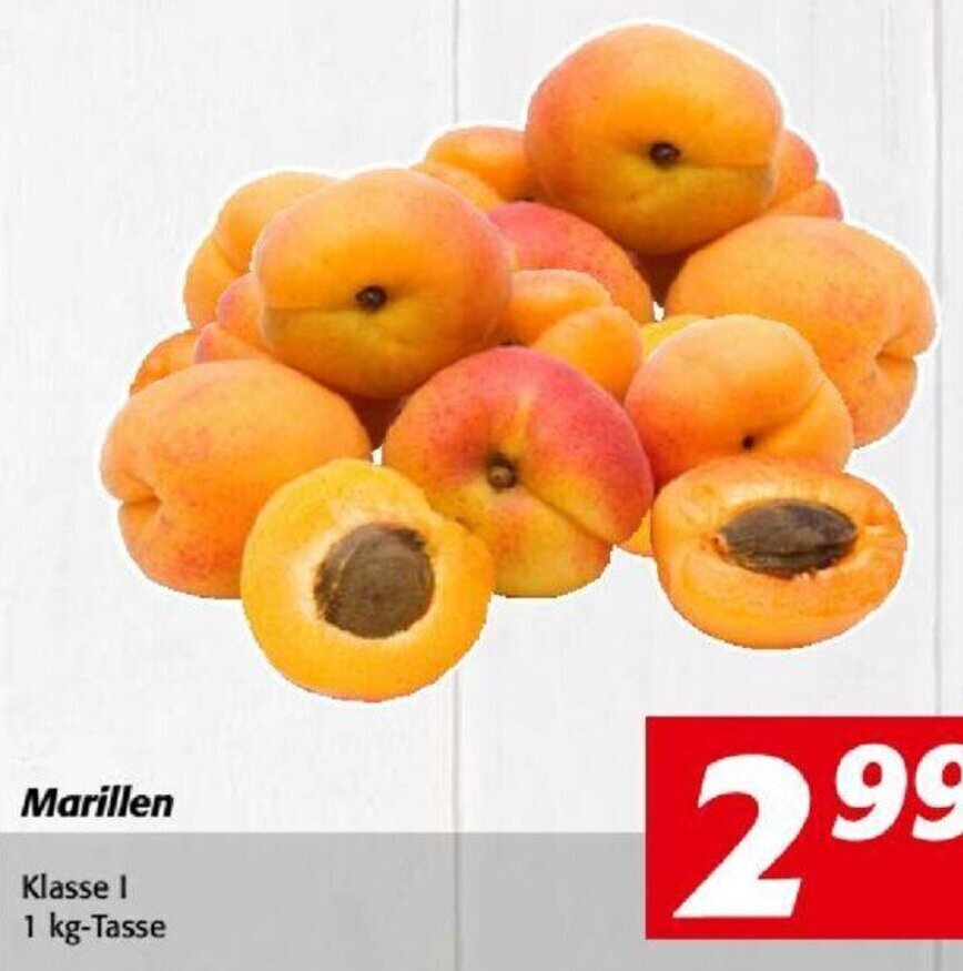 Nah&Frisch Marillen Klasse I 1 kg-Tasse Angebot