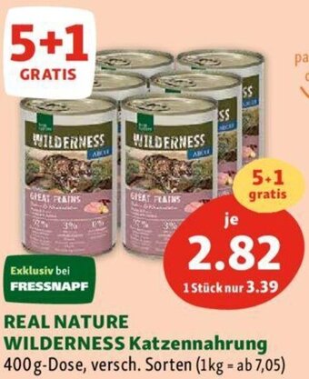 Fressnapf REAL NATURE WILDERNESS Katzennahrung 400g-Dose, versch. Sorten Angebot