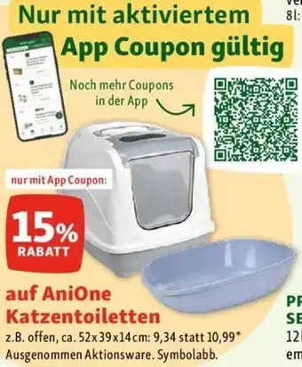 Fressnapf AniOne Katzentoiletten ca. 52x39x14cm Angebot