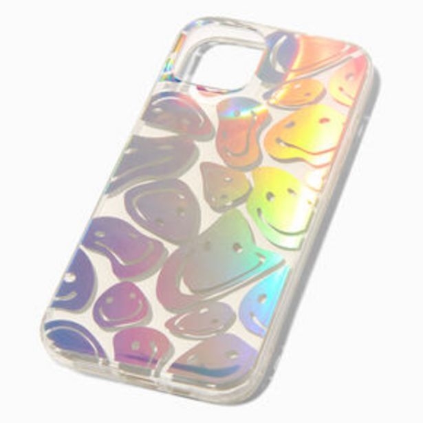 Claire's Holographic happy face protective phone case - fits iphone® 13/14 Angebot