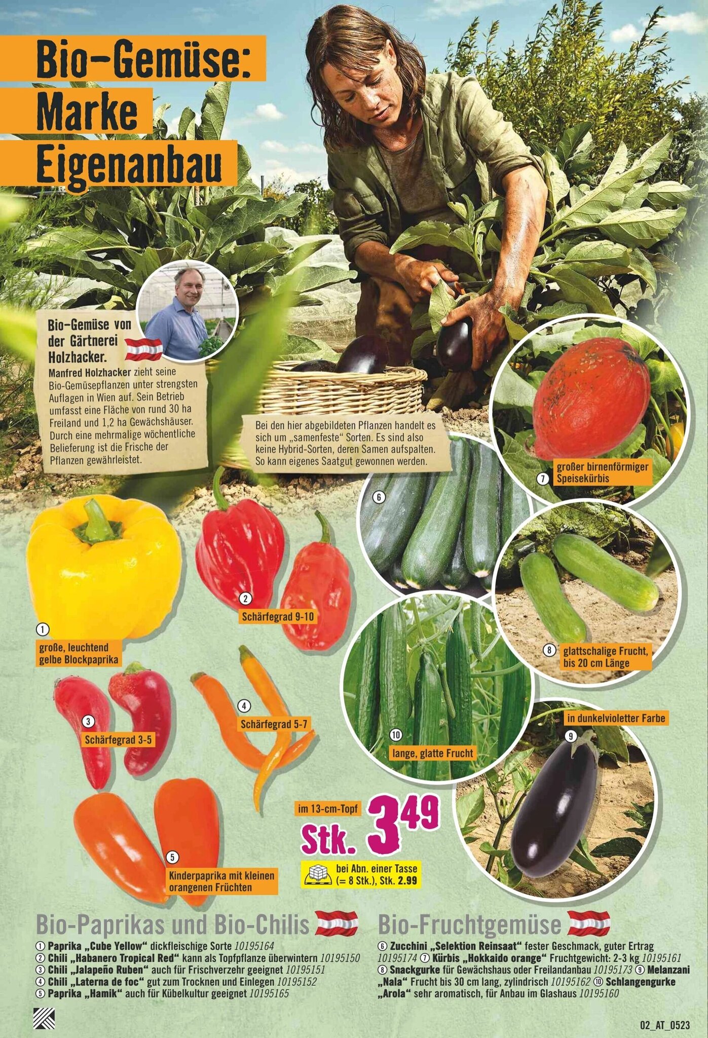 Hornbach Bio-Paprikas, Bio-Chilis, und Bio-Fruchtgemüse Stk. Angebot