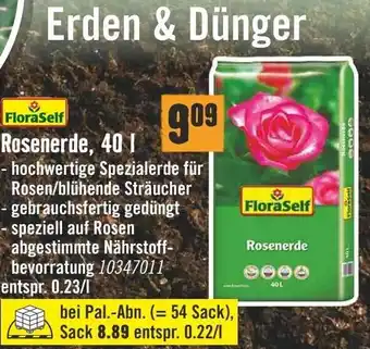 Hornbach FloraSelf Rosenerde 40L Angebot