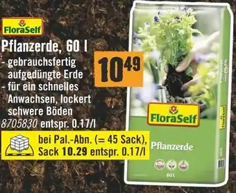Hornbach FloraSelf Pflanzerde, 60 FloraSelf Angebot