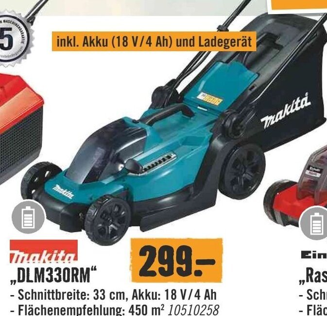 Hornbach makita ,,DLM330RM" Angebot