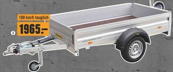 Hornbach Anhänger ,,Alumaster Basic" 2510 x 1310 x 350 mm, zulässiges Gesamtgewicht: 1300 kg, Nutzlast: 1058 kg Angebot