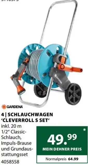 Dehner 4| SCHLAUCHWAGEN 'CLEVERROLL S SET' Angebot