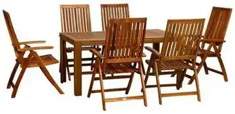 Möbelix Gartenmöbel set 7-teilig paleros holz akazie Angebot