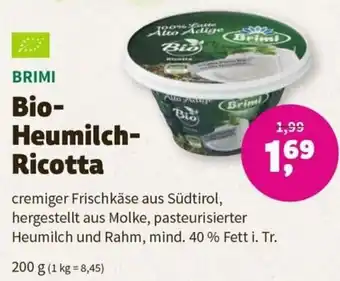 Denn's Biomarkt BRIMI Bio-Heumilch-Ricotta 200 g Angebot