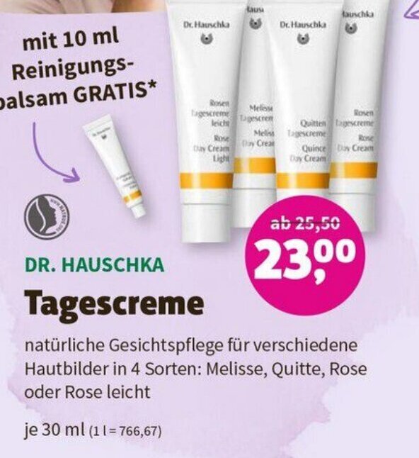 Denn's Biomarkt Dr. Hauschka Tagescreme 30 ml Angebot