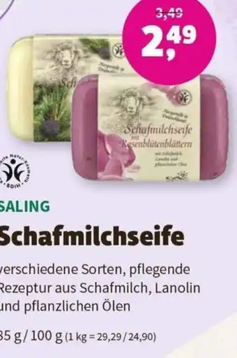 Denn's Biomarkt SALING Schafmilchseife 85 g/ 100 g Angebot