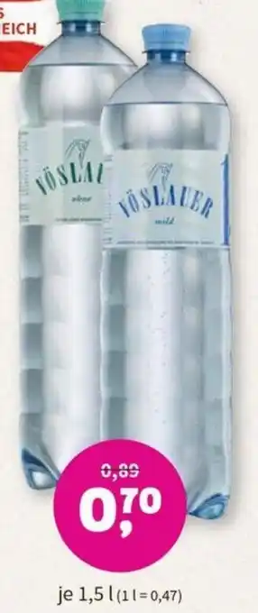 Denn's Biomarkt VÖSLAUER Mineralwasser 1,5L Angebot