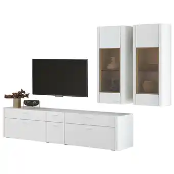 XXXLutz Wohnwand 280/194,8/52 cm in weiß Angebot