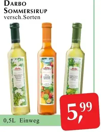 DARBO SOMMERSIRUP versch. Sorten 0,5L Einweg