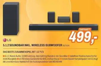 ETech LG 5.1.2 SOUNDBAR INKL. WIRELESS-SUBWOOFER DS75QR Angebot