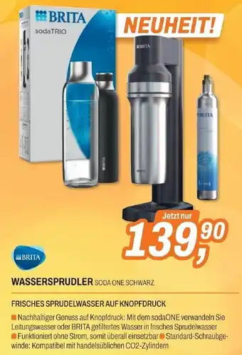 ETech WASSERSPRUDLER SODA ONE SCHWARZ Angebot