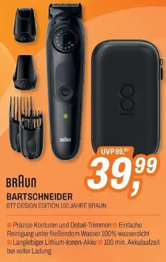 ETech BRAUN BARTSCHNEIDER BT7 DESIGN EDITION 100 JAHRE BRAUN Angebot